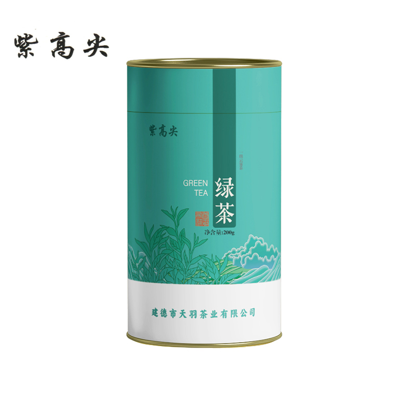 紫高尖一级明前云雾茶200g罐装高清大图