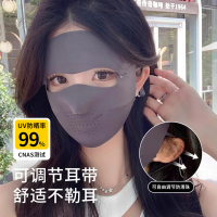 吉祥宝贝脸基尼防晒口罩女全脸防紫外线冰丝遮阳脸罩夏季户外开车面罩