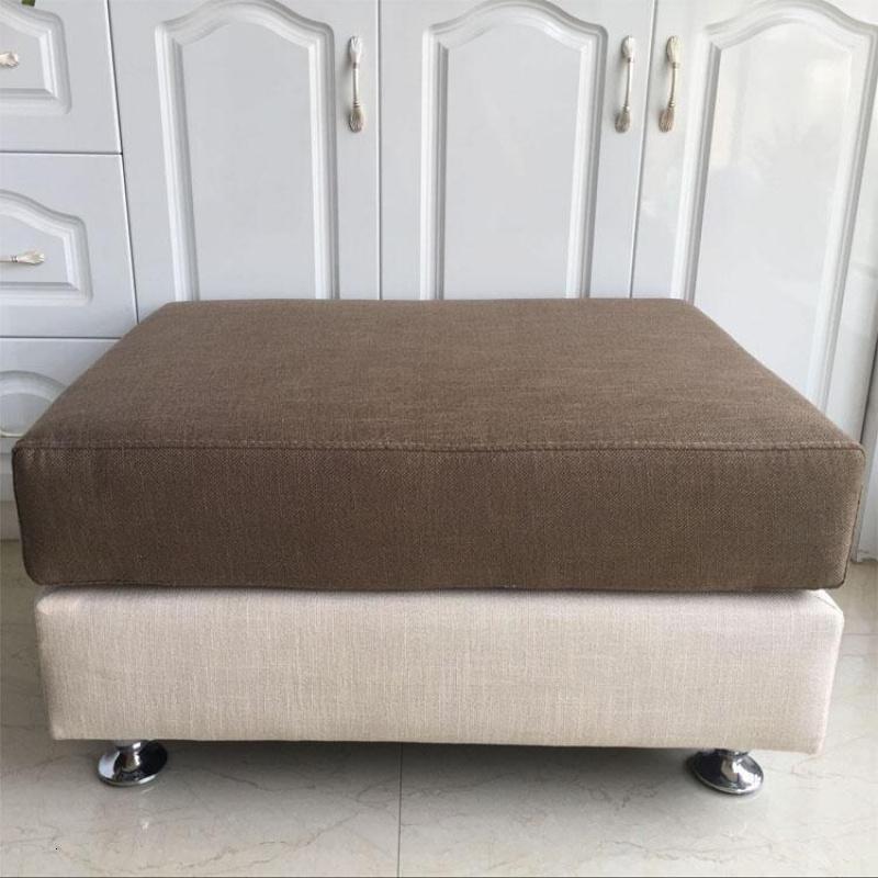 森美人沙发脚踏单个布艺沙发凳长方形换鞋凳贵妃方踏搁脚凳实木脚踏沙发 90*80*40cm长宽高 默认尺寸