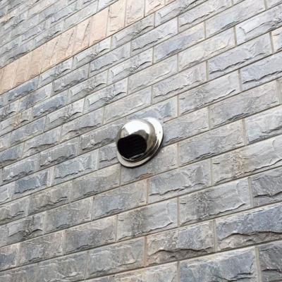 闪电客厨房油烟机浴室排风口烟管排风管罩子不锈钢风帽浴霸排气扇防雨帽 外墙不锈钢罩直径7CM款