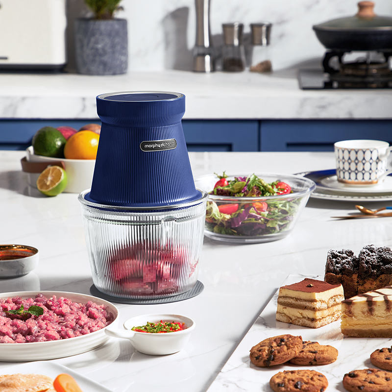 摩飞无线绞肉机全自动多功能碎菜碎肉料理机MR9402轻奢蓝