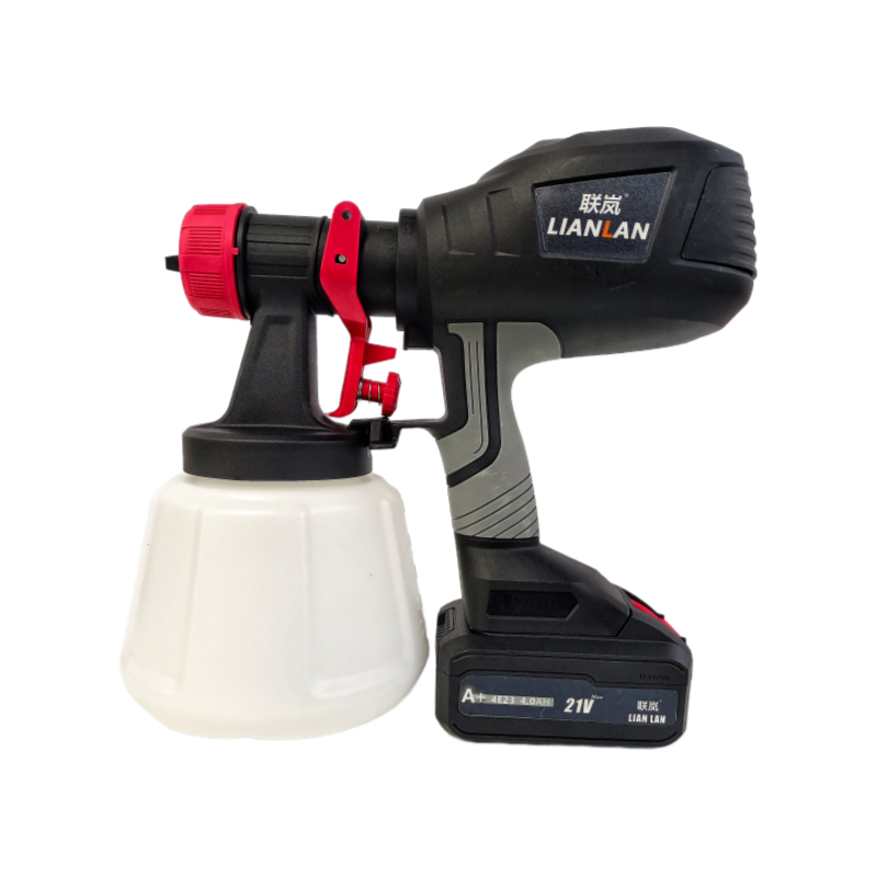 联岚锂电高雾化电动喷漆器LF-4.0AH两电一充(双壶)套高清大图