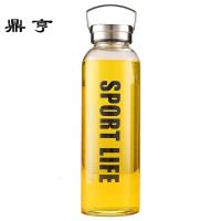 鼎亨超大容量2000ML1500ml玻璃杯水杯男便携家用过滤茶杯大号随手