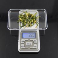 迷你手掌珠宝秤小电子称0.01g精准天平0.1克称重烘焙厨房秤滴胶称 500g/0.1g 英文版