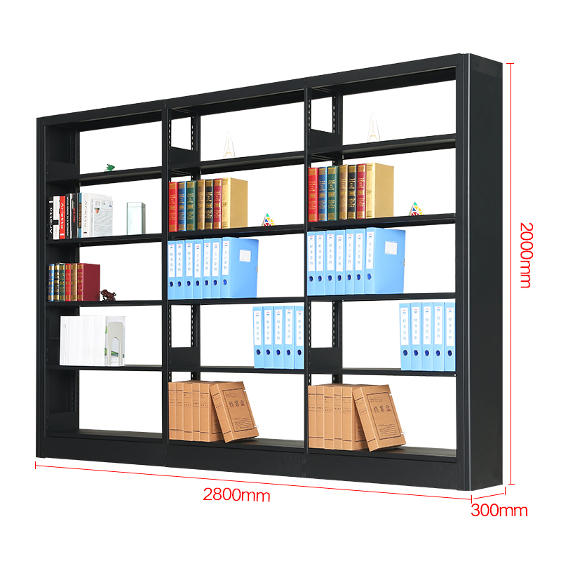 鑫虎威 钢制多层书架学校图书馆阅览室资料架展示架单面书架书柜置物架高清大图