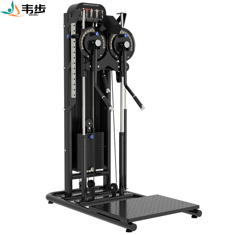韦步FW8001健身房多功能蝴蝶机侧平举夹胸训练一体双臂机肩部训练侧平举训练器(黑色)高清大图