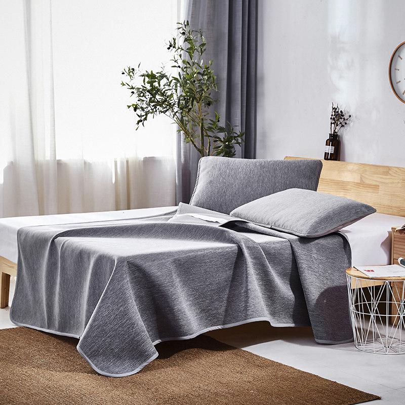 美帮汇云母凉席冰丝席三件套1.8m床1.5可水洗机洗床笠款夏季折叠席子1.2高清大图