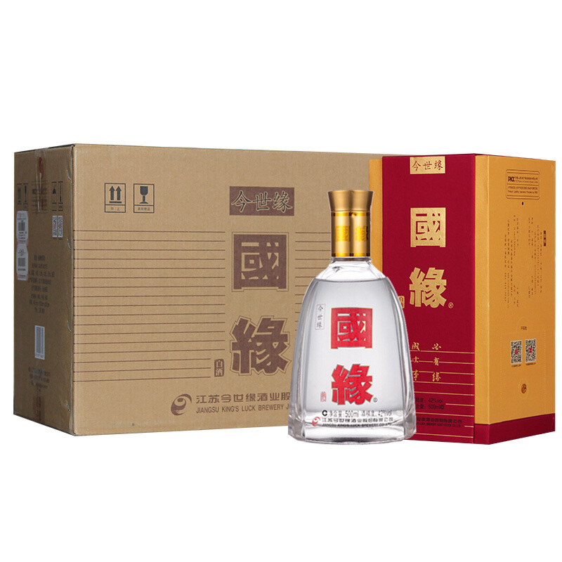 今世缘白酒 国缘精品单开 42度 500ml*6 整箱