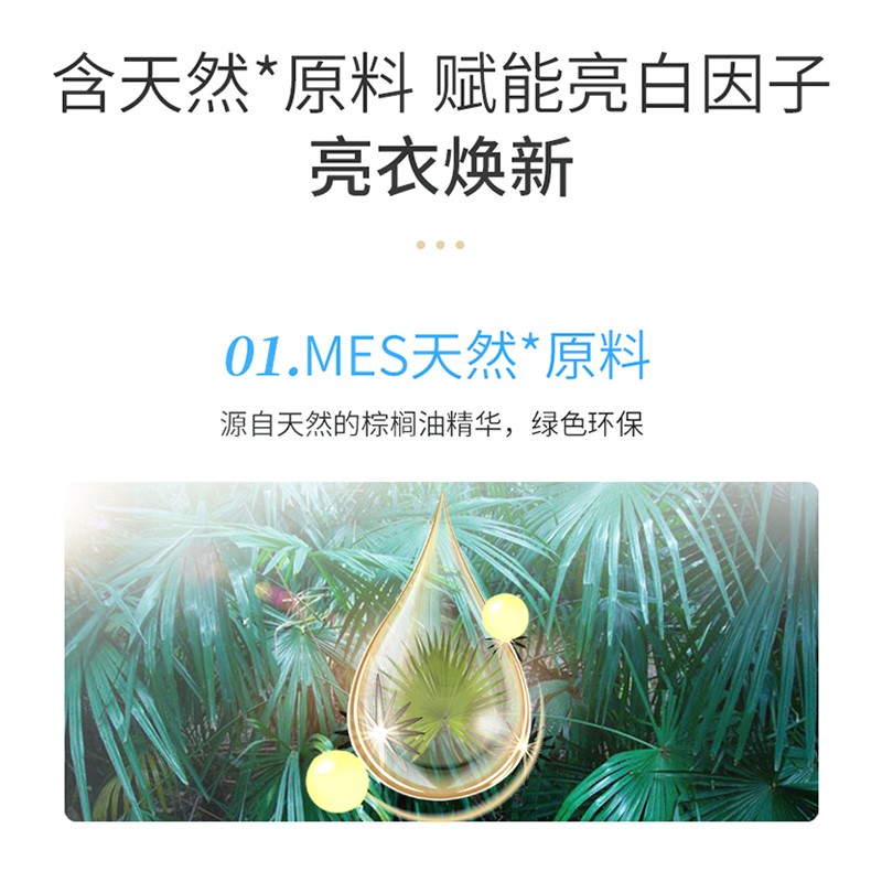 立白亮白洗衣粉5kg*2袋 去渍不伤手低泡易漂无磷 20斤家庭装整箱批发高清大图