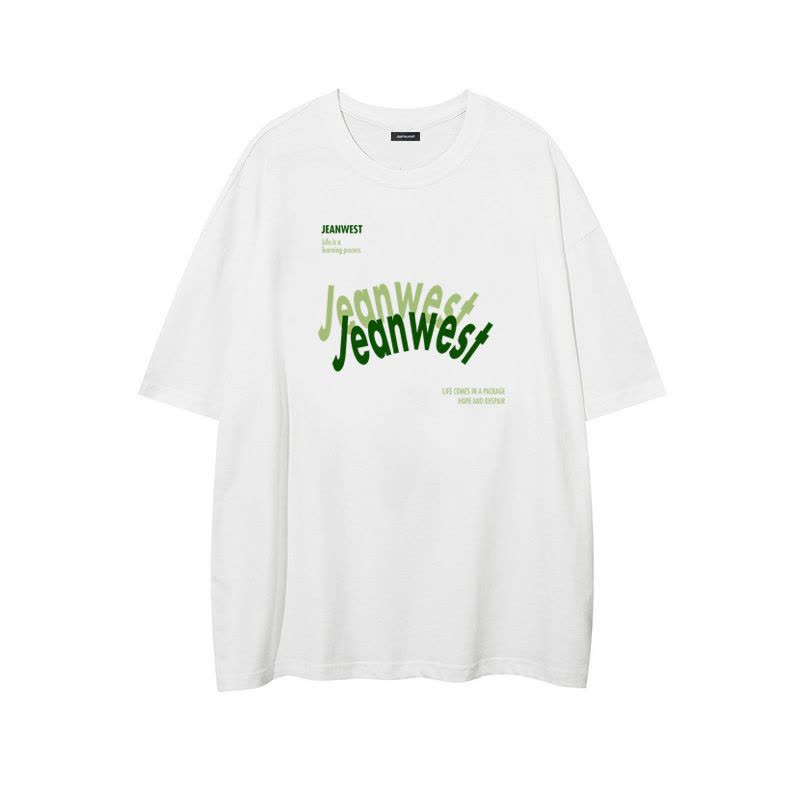 真维斯美式字母印花t恤女纯棉短袖夏季新款vintage潮牌宽松上衣服图片