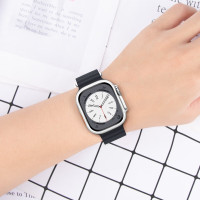 适用苹果手表表带apple watch8/7海洋硅胶运动表带s6/5/4/3/2/se