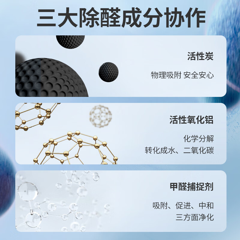 绿之源魔球 blue 变色除醛炭包活性炭1kg 新房装修新车除甲醛清除剂(100g*10包)高清大图