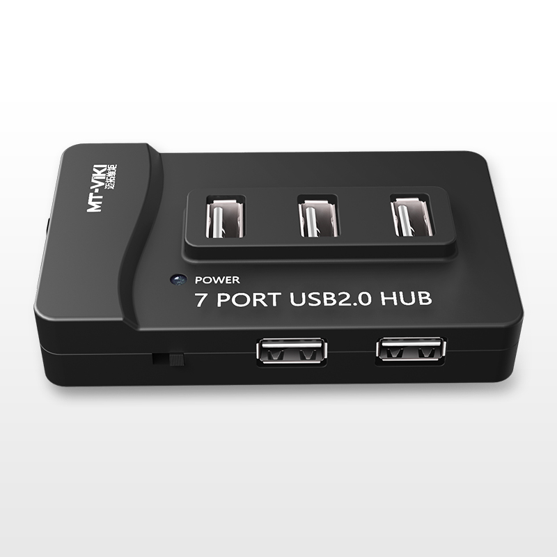 迈拓维矩MT-217 usb2.0分线器7口电脑笔记本usb集线器hub多接口高速高清大图