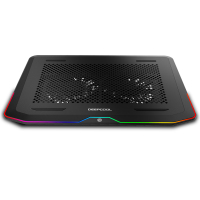 九州风神(DEEPCOOL) N80笔记本散热器 笔记本电脑支架 散热垫(RGB/适用于游戏本/超薄本)大风量