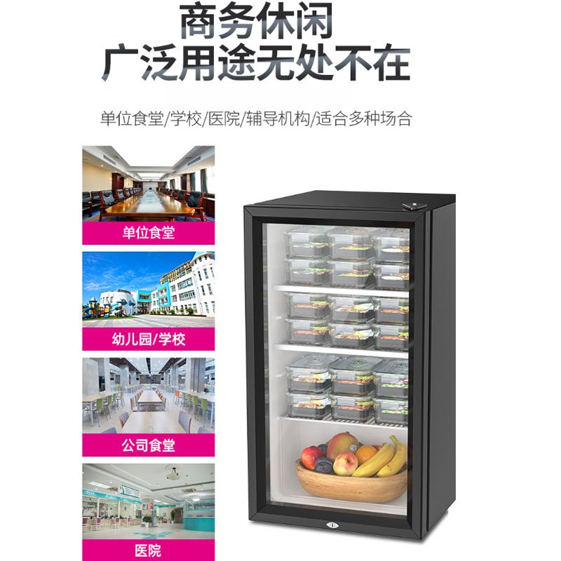 乐创(lecon)商用食品留样柜110L 饮料冷柜商用冷藏保鲜展示柜 LC-SC-110