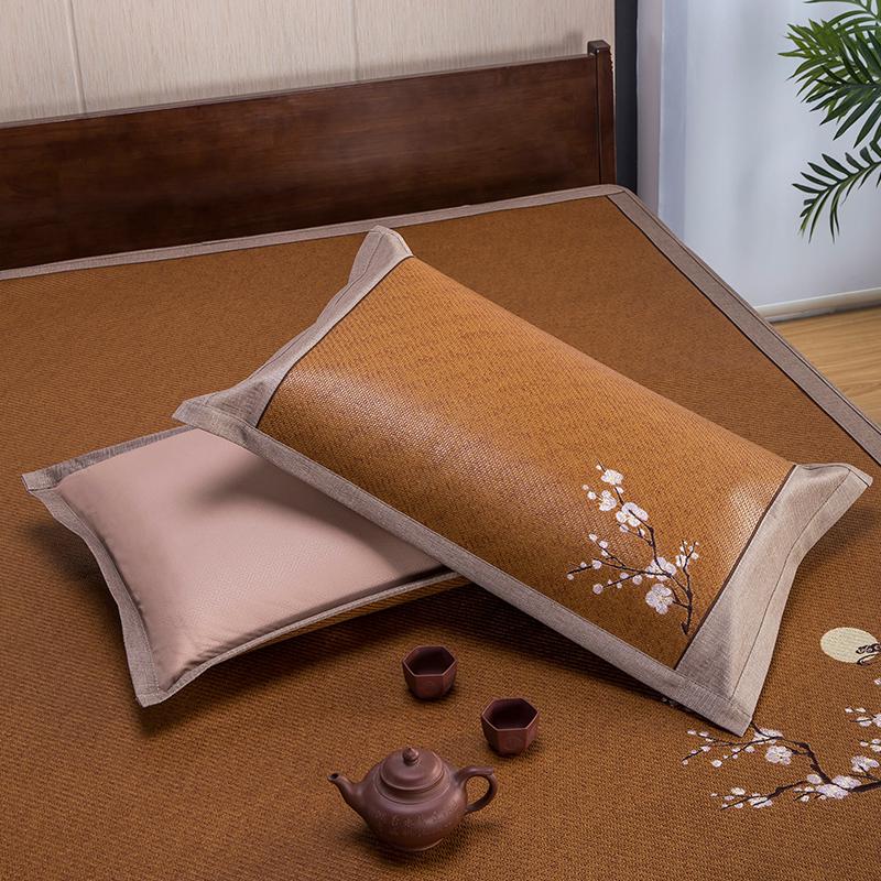 藤席凉席三件套1.8m床1.5米席可折叠夏季双人空调软席子_1_496高清大图