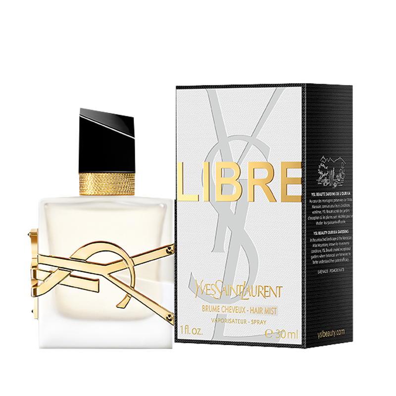 圣罗兰(YSL)全新自由之水发香喷雾30ml 清爽芬芳花香便携秀发留香