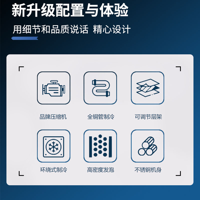 烹巅(Poondear)商用厨房用冰柜 风冷冷藏柜 PD-LC1870高清大图