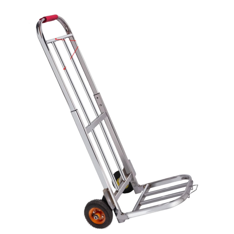 鑫睿辉 不锈钢小拉车行李车 15cm充气轮 台高清大图