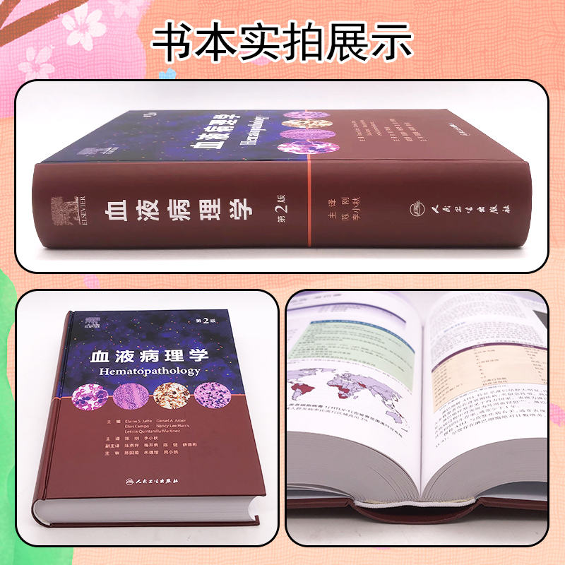 [正版]血液病理学 第二版第2版造血和淋巴瘤白血病骨髓组织肿瘤WHO分类流式细胞术病变技术 人民卫生出版社高清大图