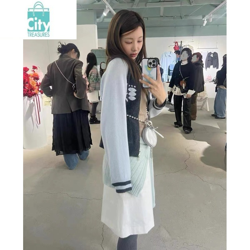 BANGDOU2024新款韩国小众设计迷你链条零钱包腰包耳机包女蝴蝶结鸡蛋包