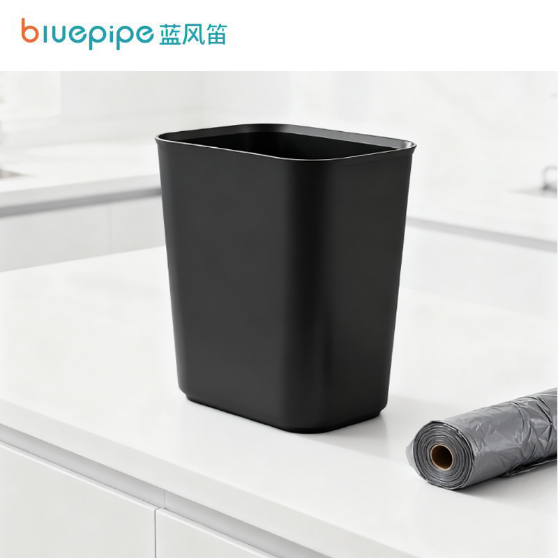 蓝风笛 垃圾桶 8升黑桶 个高清大图