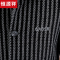恒源祥男士毛呢风衣中长款加厚冬季翻领条纹休闲白鸭羽绒服男外套
