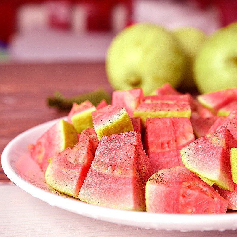 鲜木 福建红心芭乐 奶油白心芭乐 红色番石榴 精选3/5斤 珍珠芭乐白心