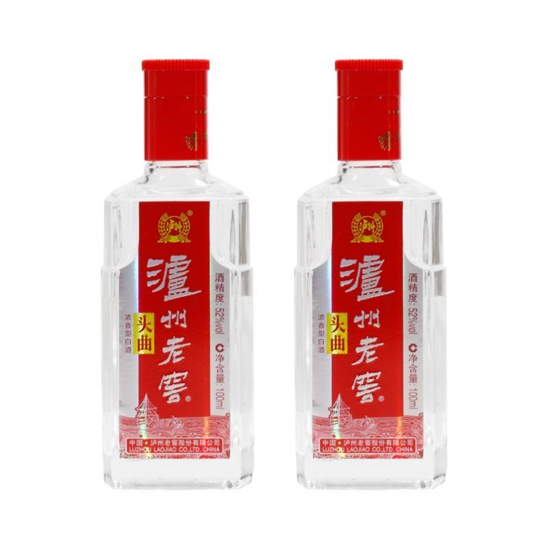 泸州老窖 52度泸州老窖头曲小酒 100ml*1瓶浓香型白酒高清大图