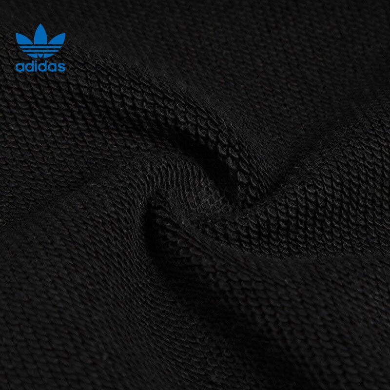 阿迪达斯(Adidas)三叶草女子运动休闲连帽套头衫卫衣 背开纽扣运动连帽卫衣套头衫 HH9449