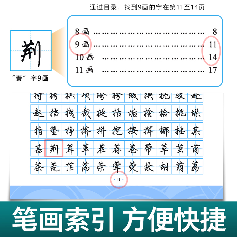 7000字行楷+作品纸(荆霄鹏) [正版]字帖荆霄鹏行楷字帖楷书女生字体漂亮临摹练字成年成人大学生初学者小学生硬笔书法练高清大图