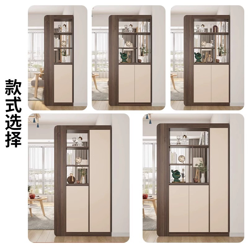 苏宁 质凡 现代简约隔断屏风柜门厅玄关鞋柜/ZF-XGG034/1000*350*1900mm高清大图