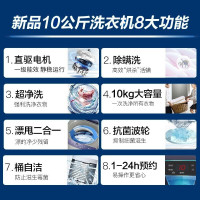 海尔(Haier)10公斤直驱变频波轮洗衣机全自动 家用大容量 健康桶自洁 升级抗菌除螨功能