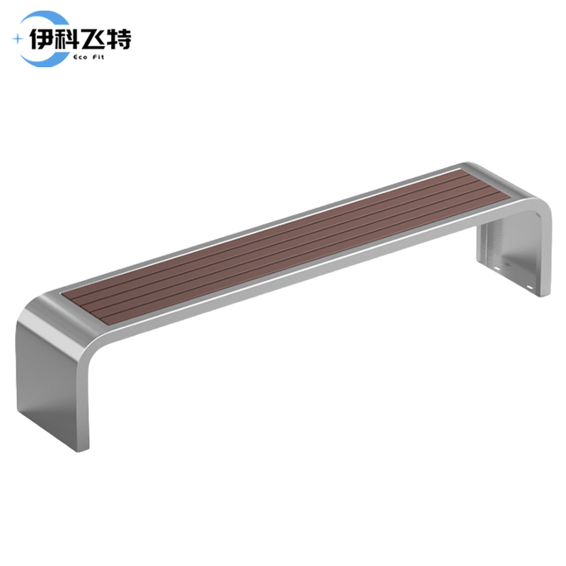 伊科飞特长条椅 休息长椅不锈钢2200*400*450mm张