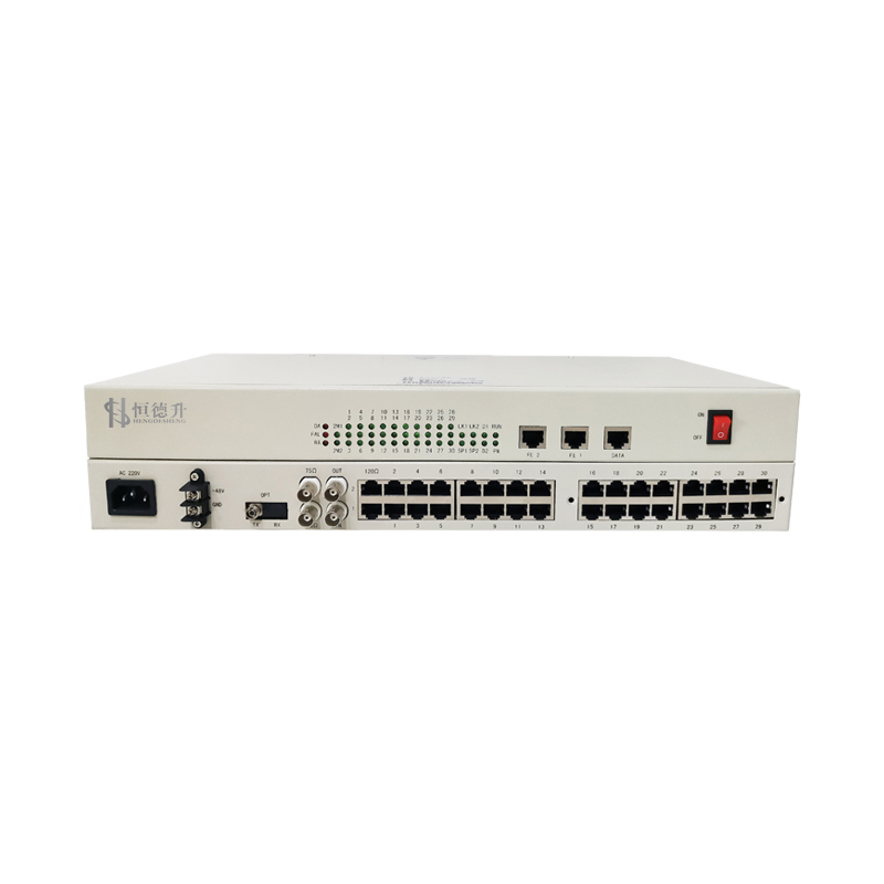 恒德升多业务光端机 2路物理隔离百兆+2E1+30电话光端机 HDS-A059SCJ3630P-30B 1对
