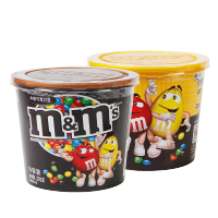 德芙M&M’S巧克力豆(牛奶)270g牛奶味碗装M豆妙趣巧克力儿童休闲零食品