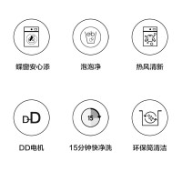 三星（SAMSUNG）9公斤洗干一体机大容量安心添泡泡洗变频智能滚筒洗衣机WD90K5410OS/SC