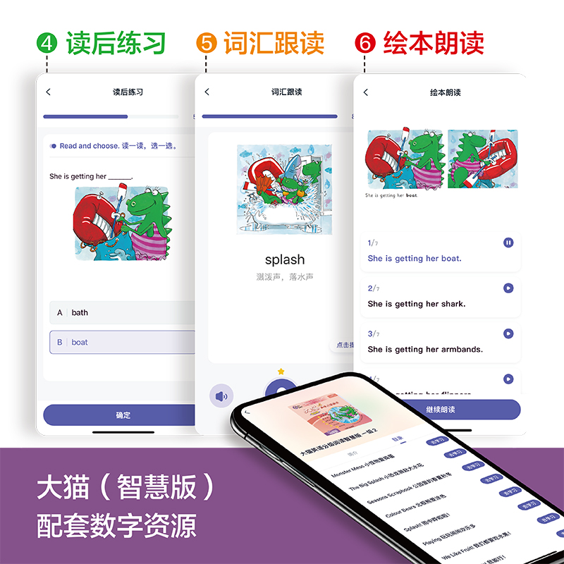[正版]大猫英语分级阅读(智慧版)一级2(适合小学一、二年级)(8册读物+1册指导)高清大图