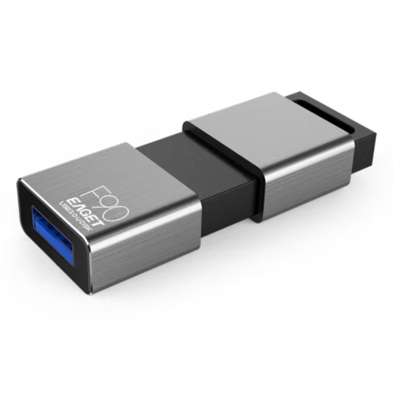 忆捷(EAGET)F90 256GB U盘 USB3.0高速金属推拉式车载商务优盘 防尘 防水 防震 单位:个