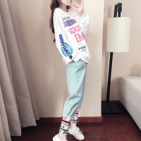 子沫雨JMOORY两件套装女运动休闲2020春款嘻哈卫衣服春季时尚韩版春秋宽松