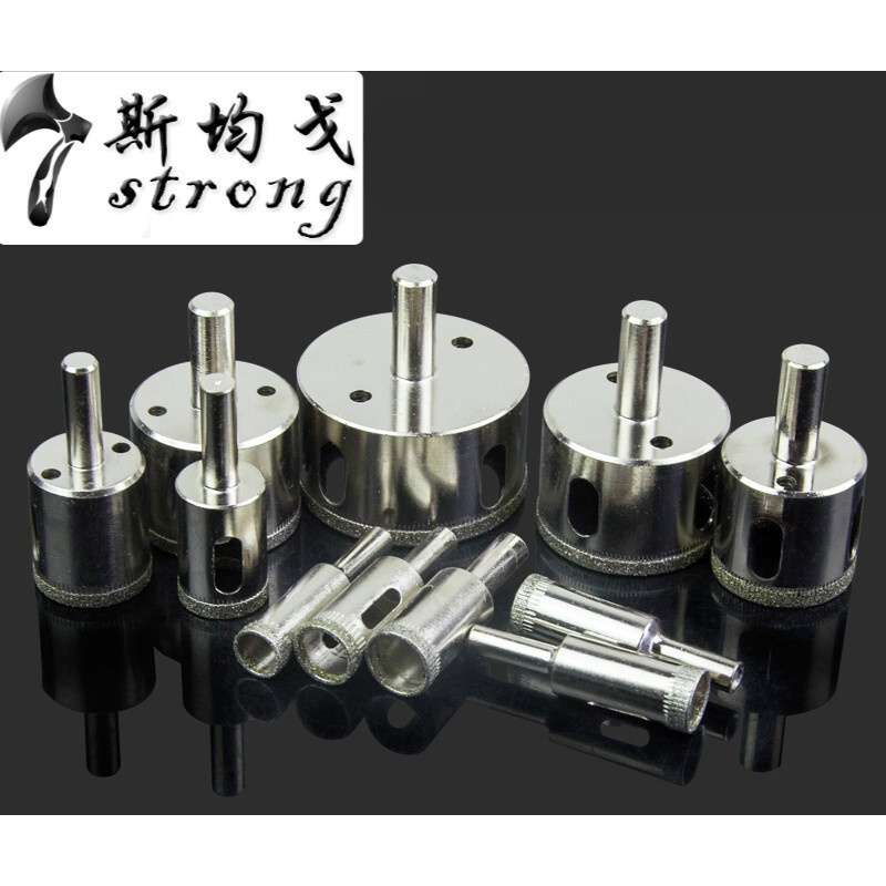 玻璃开孔器玻璃钻头玻璃打孔钻头金刚砂大理石陶瓷取孔瓷砖打孔
