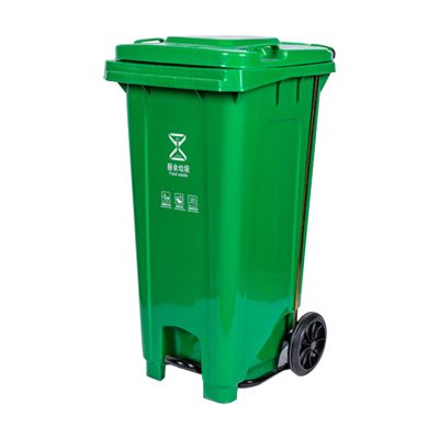 臻远ZY5052307 垃圾桶240L脚踏款 58.5*73*105cm（单位：个）绿色