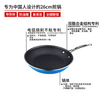 KMW 绿鼎第四代不粘煎锅 GpotlJG260001 平底煎锅304不锈钢 熔射不粘涂层炫彩加厚锅体炉灶通用锅具26