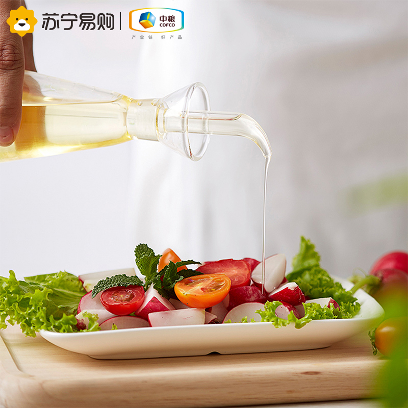中粮初萃玉米胚芽油5L*2桶(捆绑赠400ML/桶)中粮 物理压榨 一级桶装玉米油 非转基因 食用