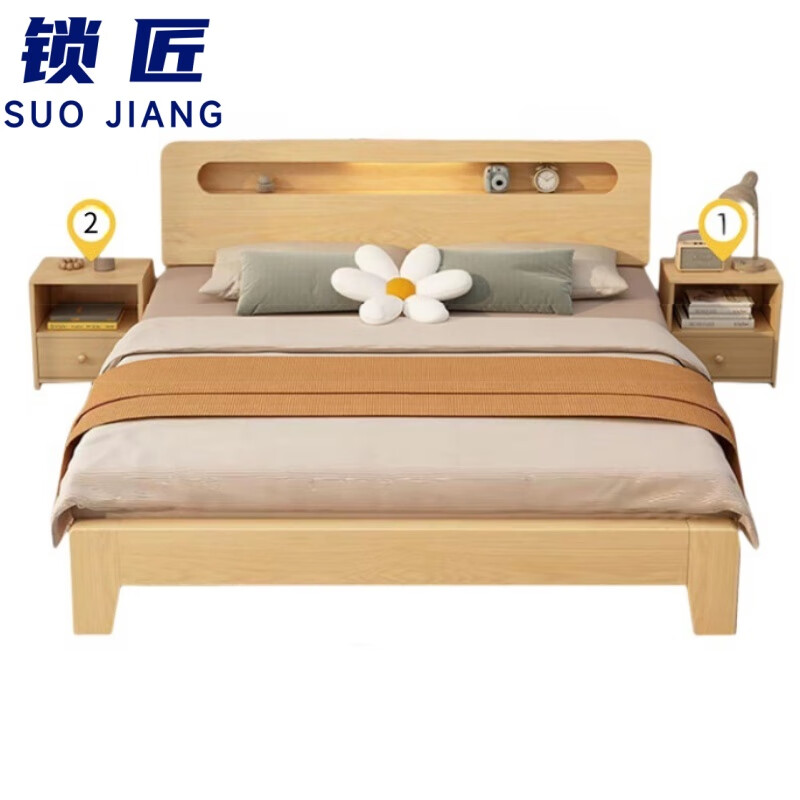 锁匠床+2床头柜高清大图