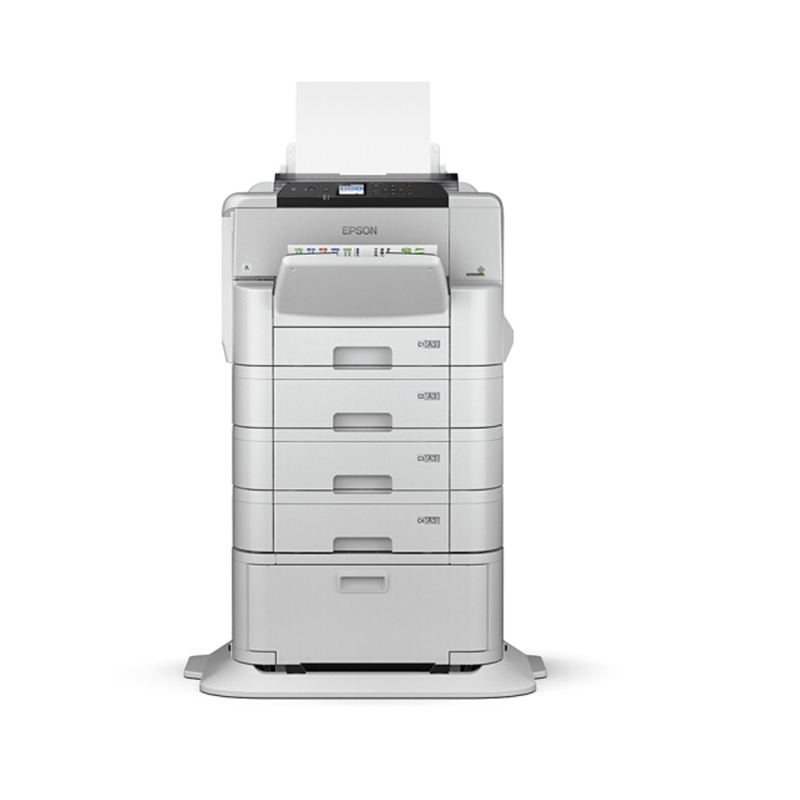 爱普生(EPSON) WF-C8190a 工作组级A3+彩色商用墨仓式大型办公打印机 含4个纸盒+工作台选件高清大图