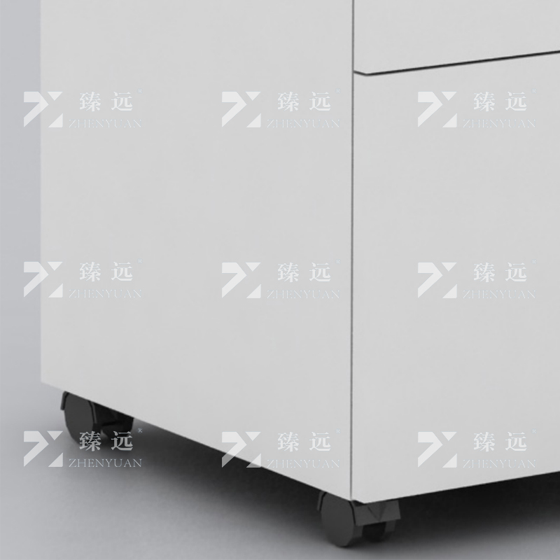 臻远 ZYGW-019活动柜三抽矮柜晨曦白高清大图