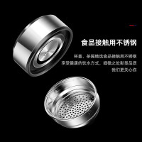 特美刻(TOMIC)双层玻璃杯商务男士泡茶水杯茶水分离透明隔热过滤喝水杯子特美赢杯 TG82021
