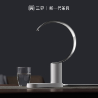 [数显版]三界茶具 新月创意台式桶装水上水器 家用电动抽水器吸水器家用饮水机自动压水器