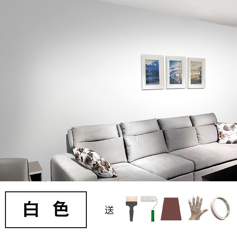 内墙乳胶漆室内家用环保白色自刷涂料墙漆刷墙彩色油漆墙面无甲醛白色